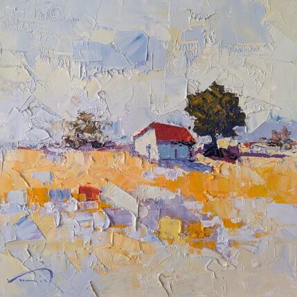 Peinture La masia  par Tomàs | Tableau Impressionnisme Huile Paysages