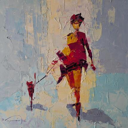 Peinture Le chat rouge par Tomàs | Tableau Impressionnisme Huile Portraits, Scènes de vie