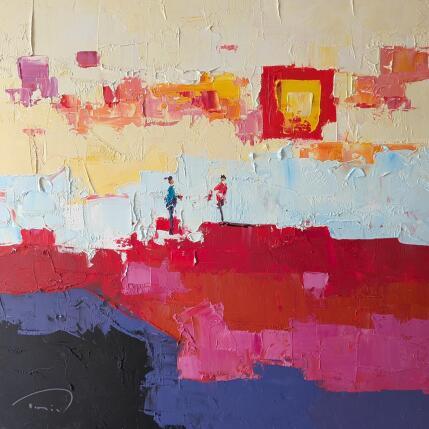 Peinture C'est pour toi par Tomàs | Tableau Abstrait Huile Paysages