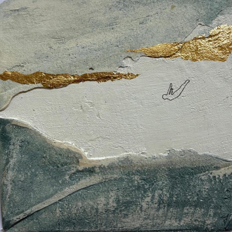 Painting E TU by Roma Gaia | Painting Subject matter Minimalist Acrylic Sand