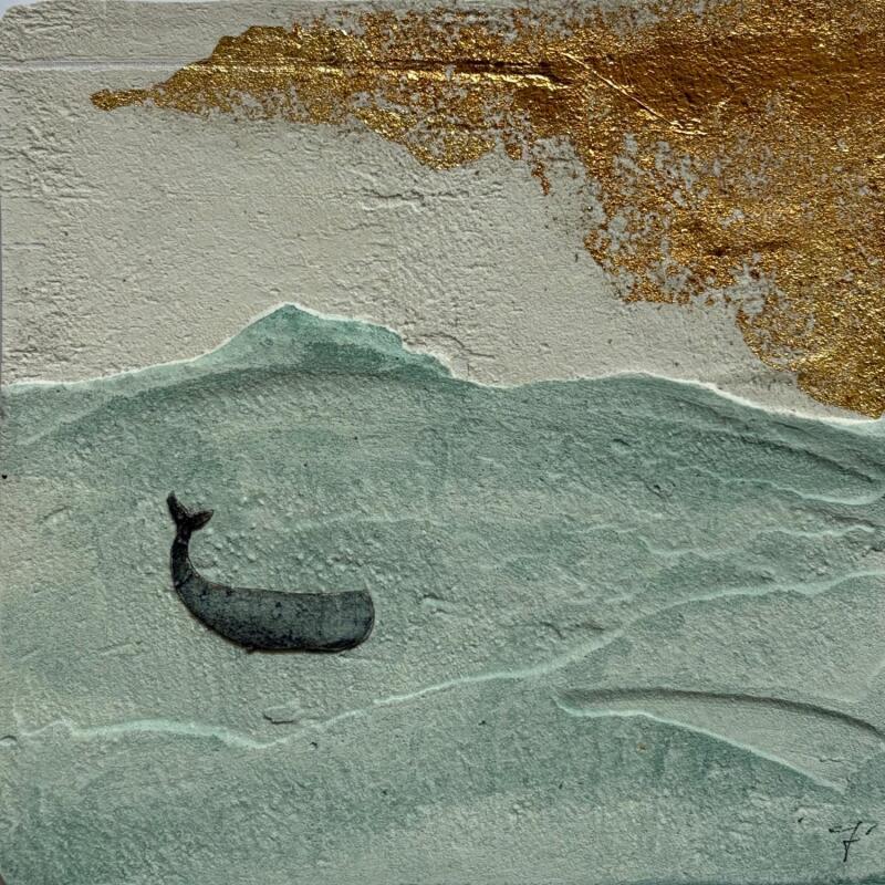 Painting UN LUNGO VIAGGIO by Roma Gaia | Painting Subject matter Minimalist Acrylic Sand