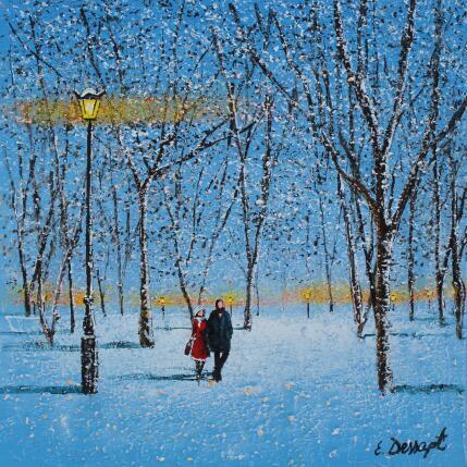 Painting Notre hiver ensemble by Dessapt Elika | Painting