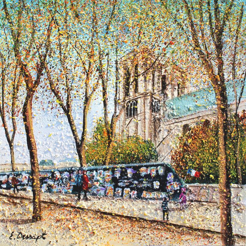 Painting Paris avec les enfants by Dessapt Elika | Painting Impressionism Acrylic Sand