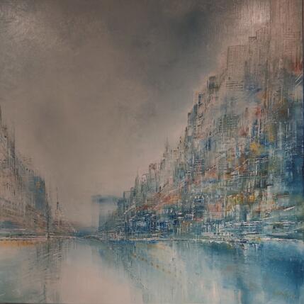 Gemälde La balade bleue von Levesque Emmanuelle | Gemälde Öl