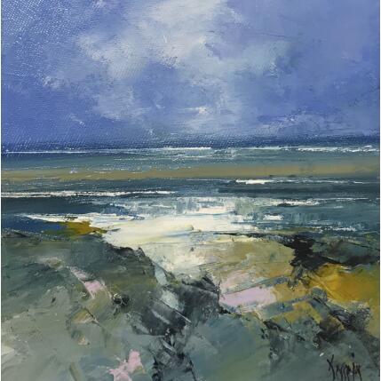 Painting Automne à la mer by Dessein Pierre | Painting Figurative Oil