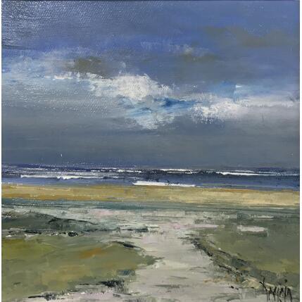 Painting La mer se retire by Dessein Pierre | Painting Figurative Oil