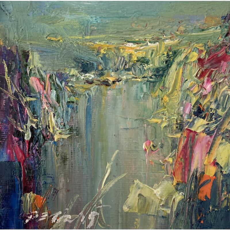 Peinture Shades of Green par Petras Ivica | Tableau Figuratif Paysages Huile