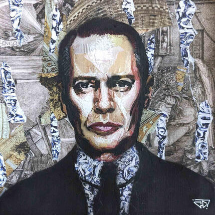 Painting Steve Buscemi by G.C.Popartist | Painting Pop-art Acrylic, Gluing, Graffiti Pop icons