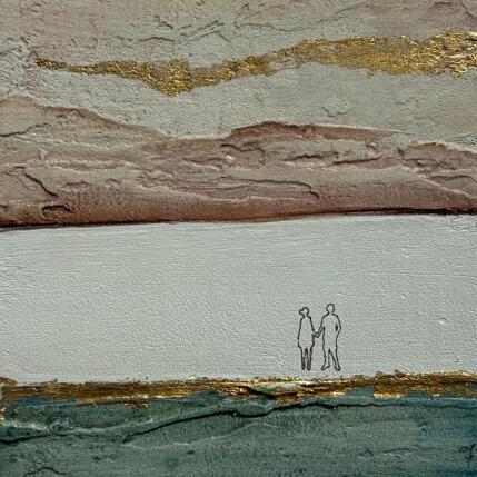 Painting LA PROMESSA by Roma Gaia | Painting Subject matter Acrylic, Sand Minimalist