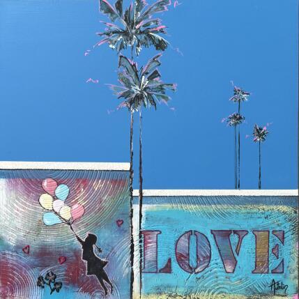 Painting Lovely day by Autelin Florence | Painting Figurative Acrylic, Wood Architecture, Landscapes, Urban