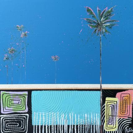 Painting L’hiver au soleil by Autelin Florence | Painting Figurative Acrylic, Wood Architecture, Landscapes, Urban