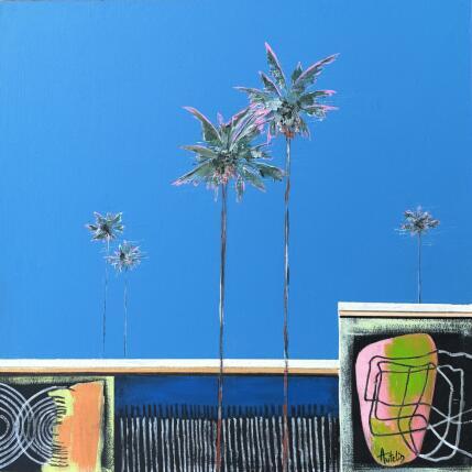 Painting Un parfum dans l'air by Autelin Florence | Painting Figurative Acrylic, Wood Architecture, Landscapes, Urban