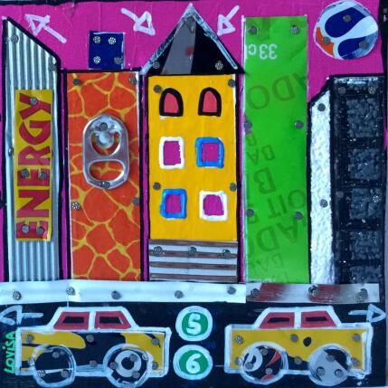 Peinture Wild Side par Lovisa | Tableau Pop-art Acrylique Urbain