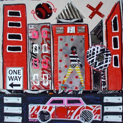 Peinture The 60's par Lovisa | Tableau Pop-art Acrylique, Collage Urbain