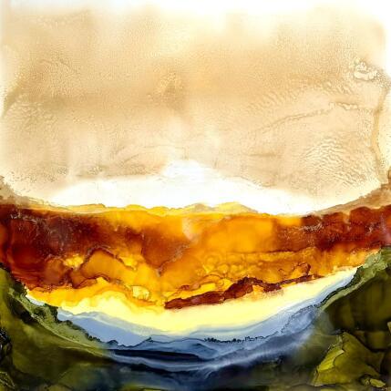 Peinture Dune n° 2170 par Depaire Silvia | Tableau Abstrait Acrylique Minimaliste, Paysages