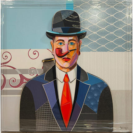 Painting La bonne foi by Hernandez Abelardo | Painting Subject matter Gluing, Upcycling Pop icons