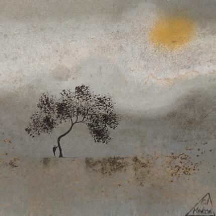 Gemälde Elma von Manconi Gil | Gemälde Materialismus Metall, Upcycling Landschaften