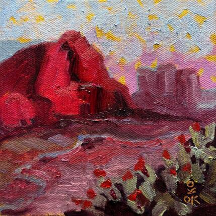 Painting Dusk Hike  by O'Donnell Karen | Painting Impressionism Oil Landscapes