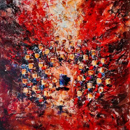 Pintura Concert rougeoyant por Reymond Pierre | Pintura
