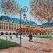Painting Le Marais by Dessapt Elika | Painting Impressionism Acrylic Sand
