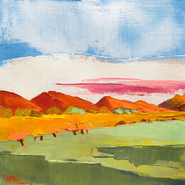 Peinture Couleurs d'Automne par PAPAIL | Tableau Abstrait Huile Paysages