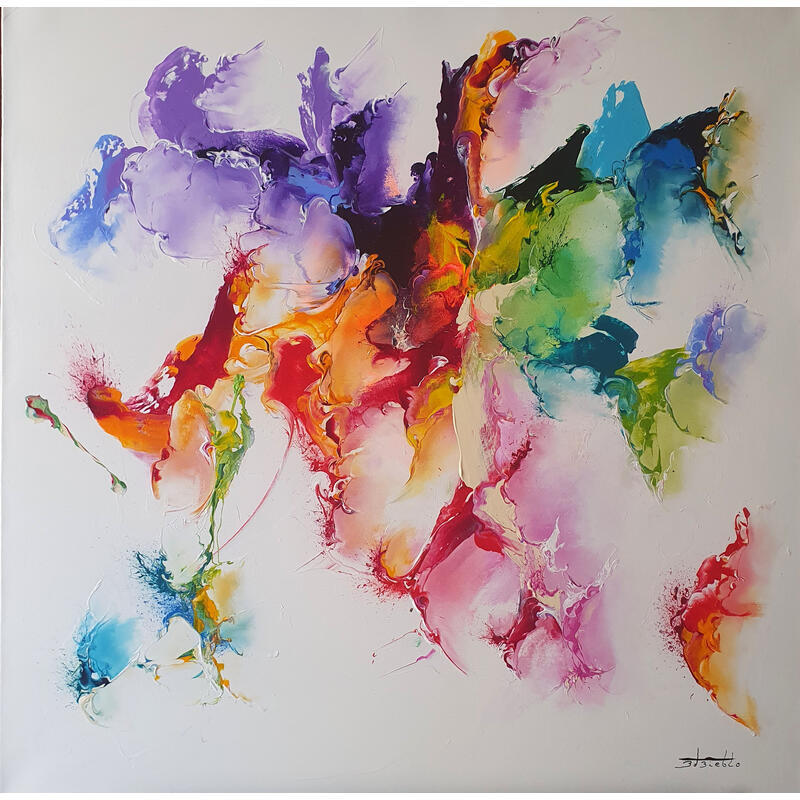 Peinture 37.10.37 par Zdzieblo Thierry | Tableau Abstrait Acrylique