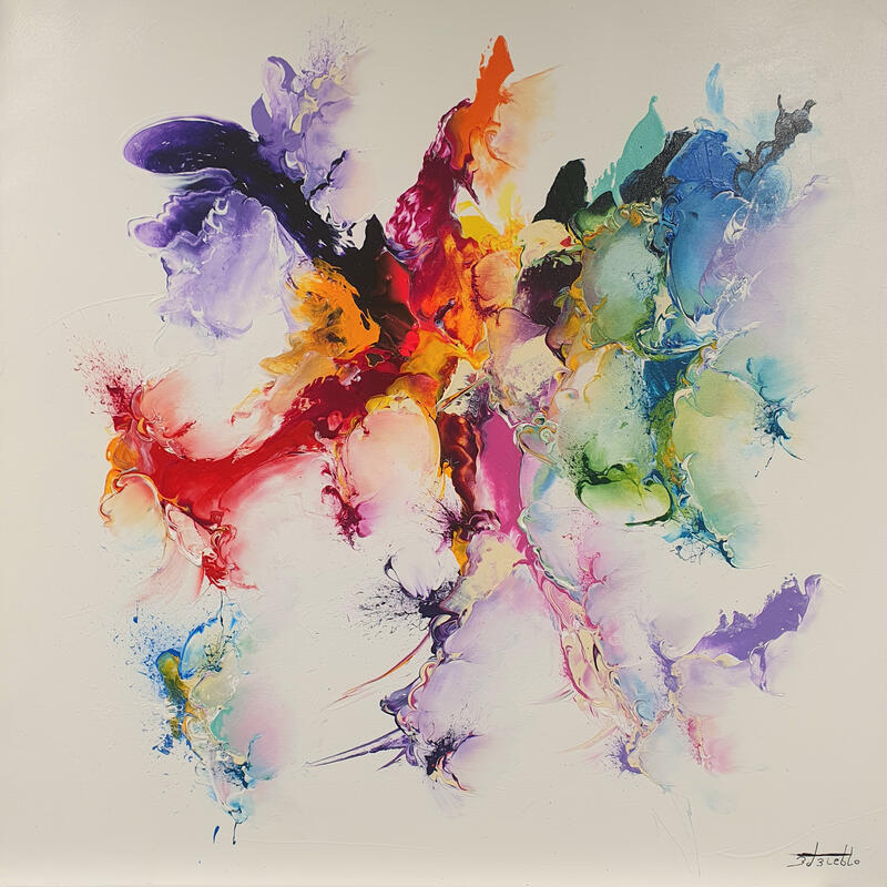 Peinture 37.12.03 par Zdzieblo Thierry | Tableau Abstrait Acrylique