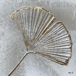 Peinture Grande feuille de ginkgo par Trébucq Marion  | Tableau