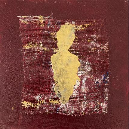 Peinture l'or de la vigne par Rocco Sophie | Tableau Art Singulier Acrylique, Collage, Sable