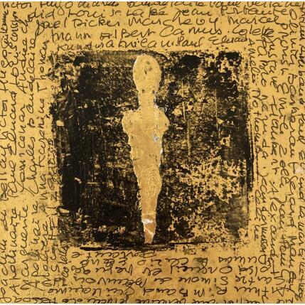 Peinture Les poètes par Rocco Sophie | Tableau Art Singulier Acrylique, Collage, Sable