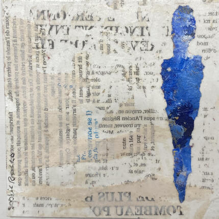 Painting Dernières News by Rocco Sophie | Painting Raw art Acrylic, Gluing, Sand
