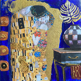 Painting Le baiser  by Romanelli Karine | Painting