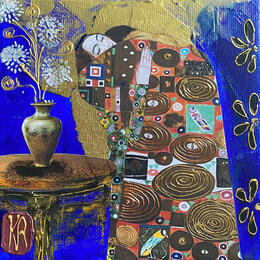 Painting Les amoureux  by Romanelli Karine | Painting