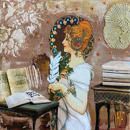 Pintura Le cabinet d’écriture  por Romanelli Karine | Pintura