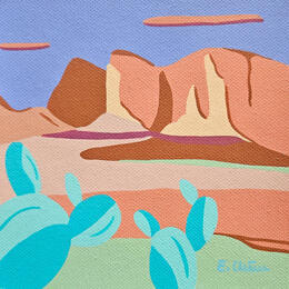 Painting Apesanteur by Emilie Chêne | Painting