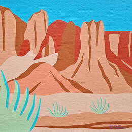 Painting Escarpé by Emilie Chêne | Painting