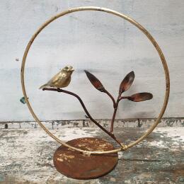 Sculpture Oiseau sur branche  by Eres Nicolas | Sculpture Figurative Metal Animals