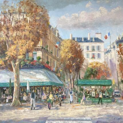 Peinture La place de Saint Germain par Dontu Grigore | Tableau