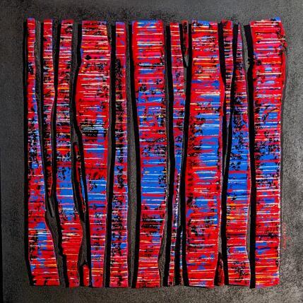 Pintura Bc13 fine street rouge bleu por Langeron Luc | Pintura