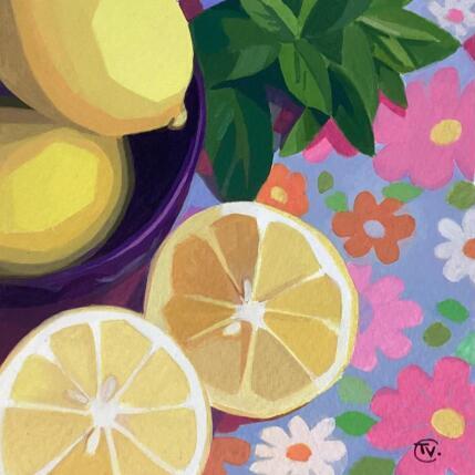 Painting Encore un zeste ! by Colin Véronique | Painting Figurative Acrylic Still-life