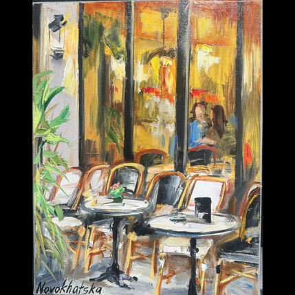 Pintura Café Parisien 1 por Novokhatska Olga | Pintura