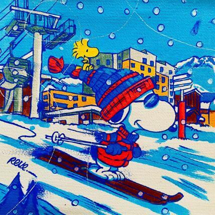 Gemälde Val Thorens von Revel | Gemälde Pop-Art Acryl Pop-Ikonen