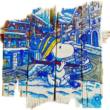 Gemälde Courchevel 2 von Revel | Gemälde Pop-Art Acryl Pop-Ikonen