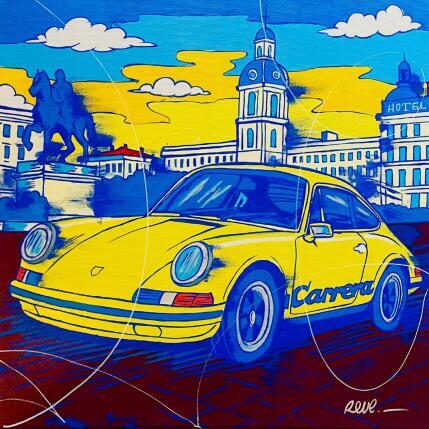 Pintura Porsche 911 por Revel | Pintura Pop art Acrílico Iconos pop
