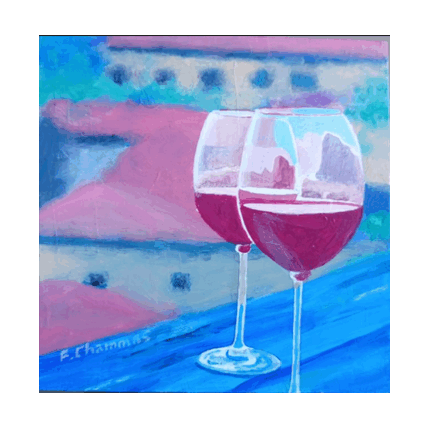 Peinture Cheers par Chammas Fady | Tableau Figuratif