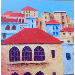 Peinture Red Roofs 25 par Chammas Fady | Tableau Figuratif