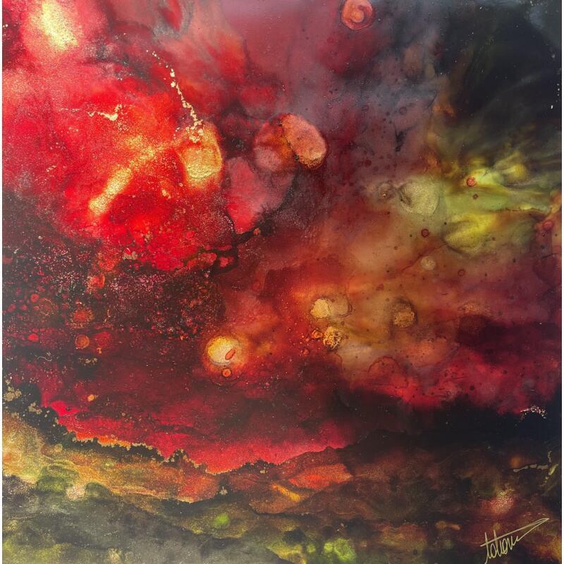 Peinture Le Gardien de la Nuit par Stephan Tatiana | Tableau Abstrait
