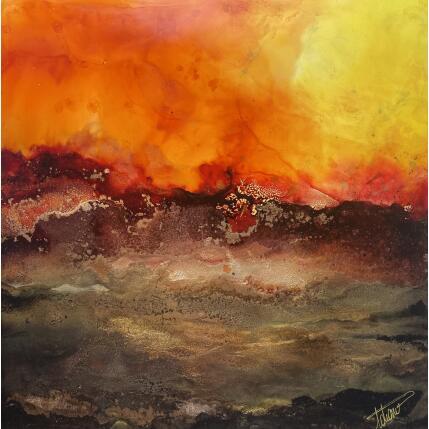 Peinture Le Jour a pris fin par Stephan Tatiana | Tableau Abstrait