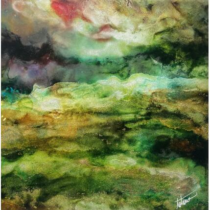 Peinture Elle qui aspire à s'infuser par Stephan Tatiana | Tableau Abstrait