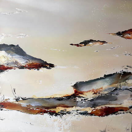 Painting 558 by Naen | Painting Abstract Acrylic, Ink